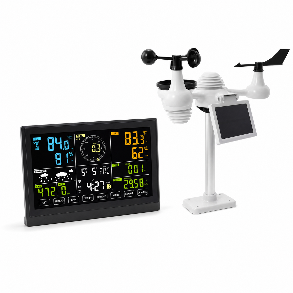 Station météo connectée 7-en-1 WiFi — Explorateur 390