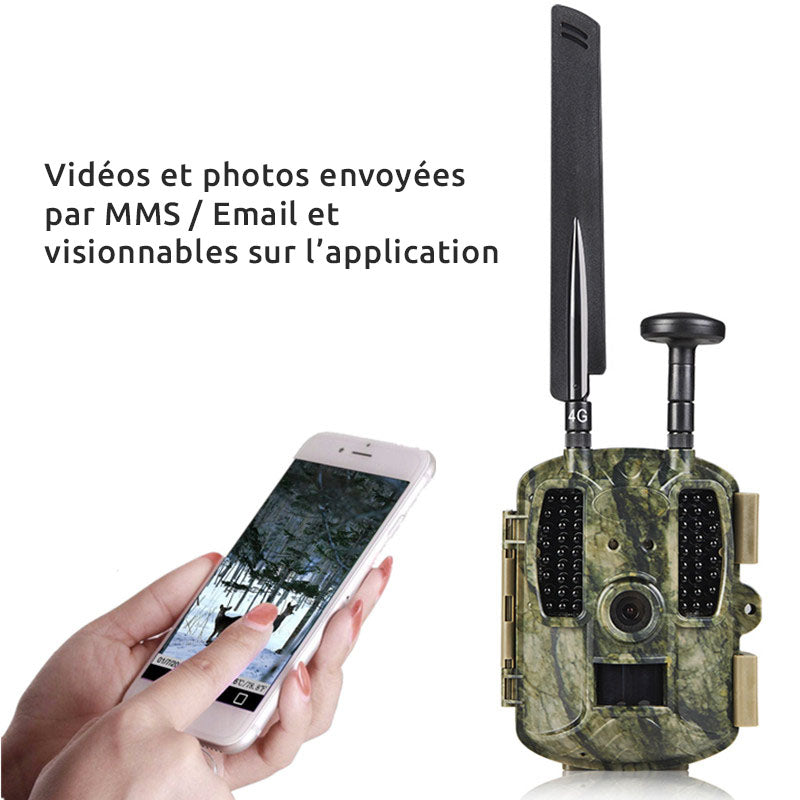 Caméra de chasse — 16 MP connecté Wi-Fi pour la surveillance de la faune
