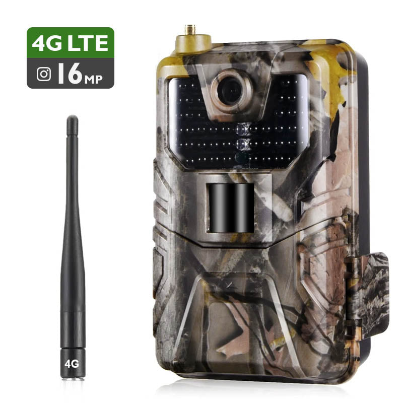 Caméra de chasse — 16 MP connecté 4G pour la surveillance de la faune (520 g)