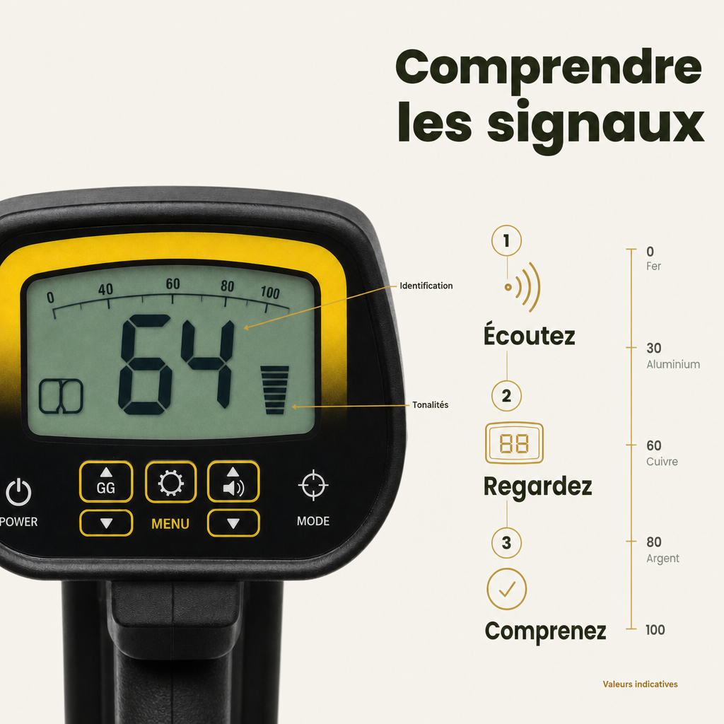 Détecteur de métaux plage et forêt - Explorateur 100
