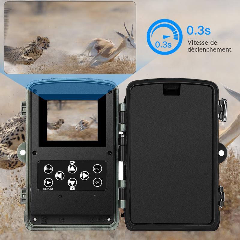 Piège photographique — 20 MP connecté Wi-Fi pour la surveillance de la faune